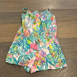 Girls Size 8/10 Cotton Lilly Pulitzer romper